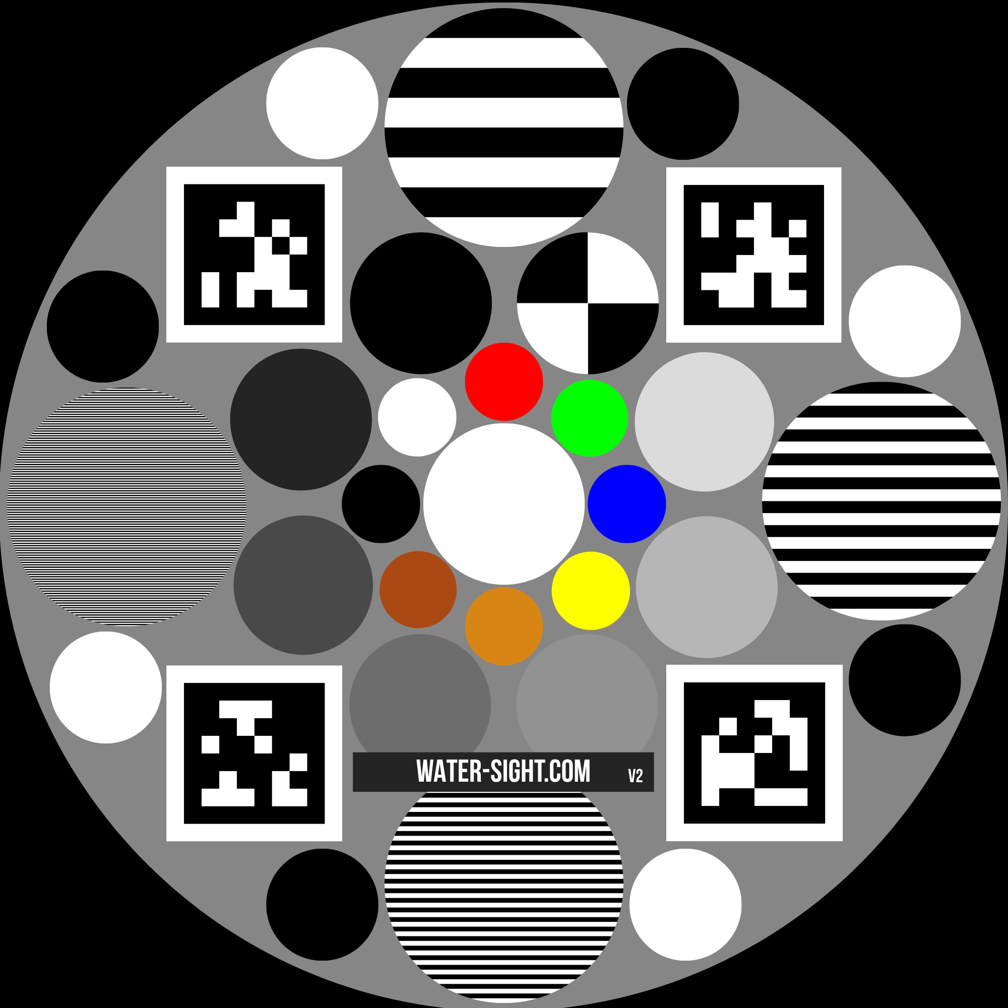 Kalibrační terč Water-Sight color-chart-v2